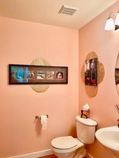 Pink powder room