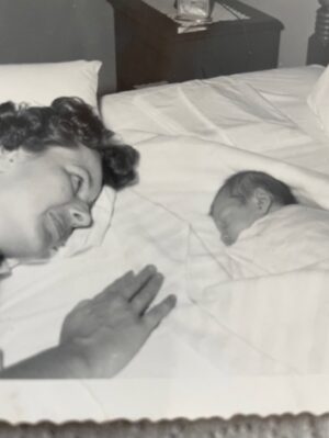 Mom and George on Christmas day